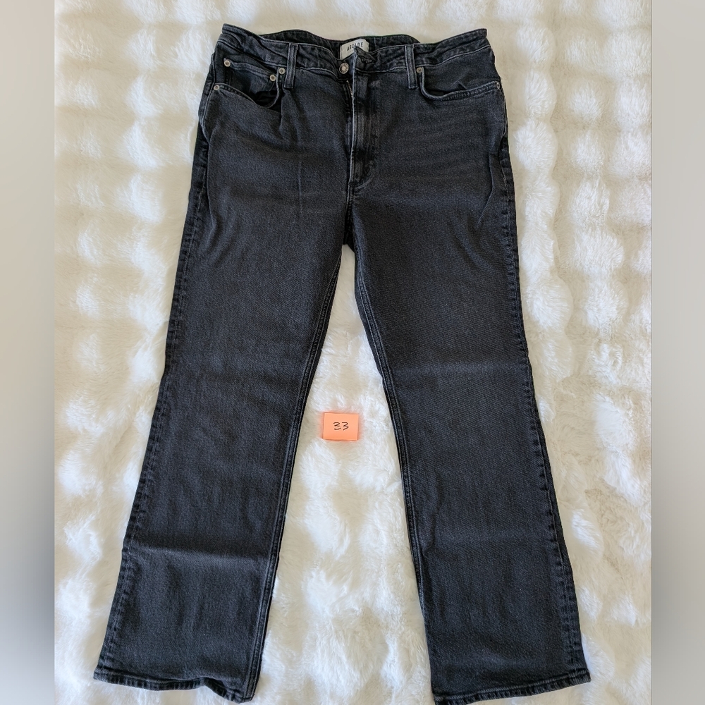 Agolde Black Vintage Style Jeans // Straight Leg // Organic Cotton